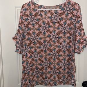 LOFT Flutter Sleeve Top